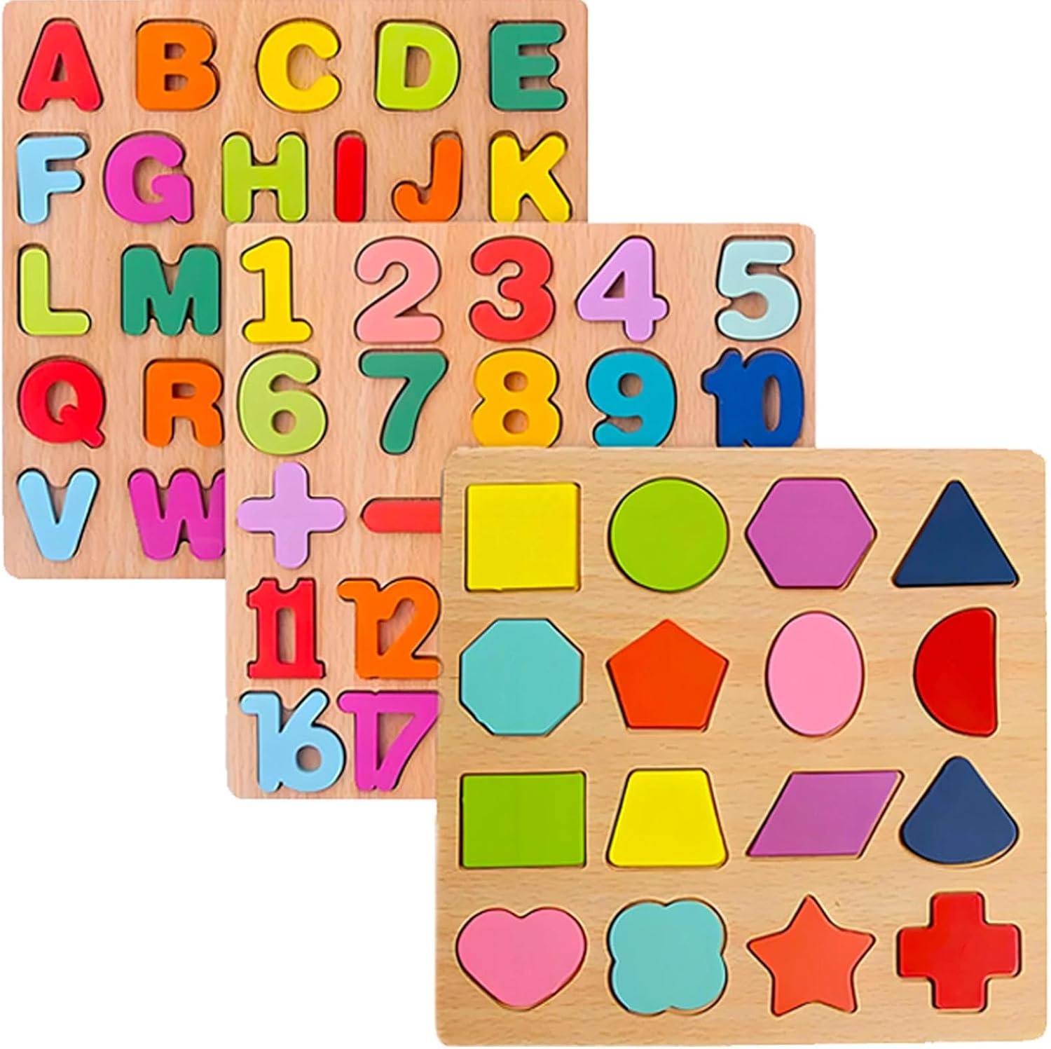 Montessori Wooden Toddler Puzzles