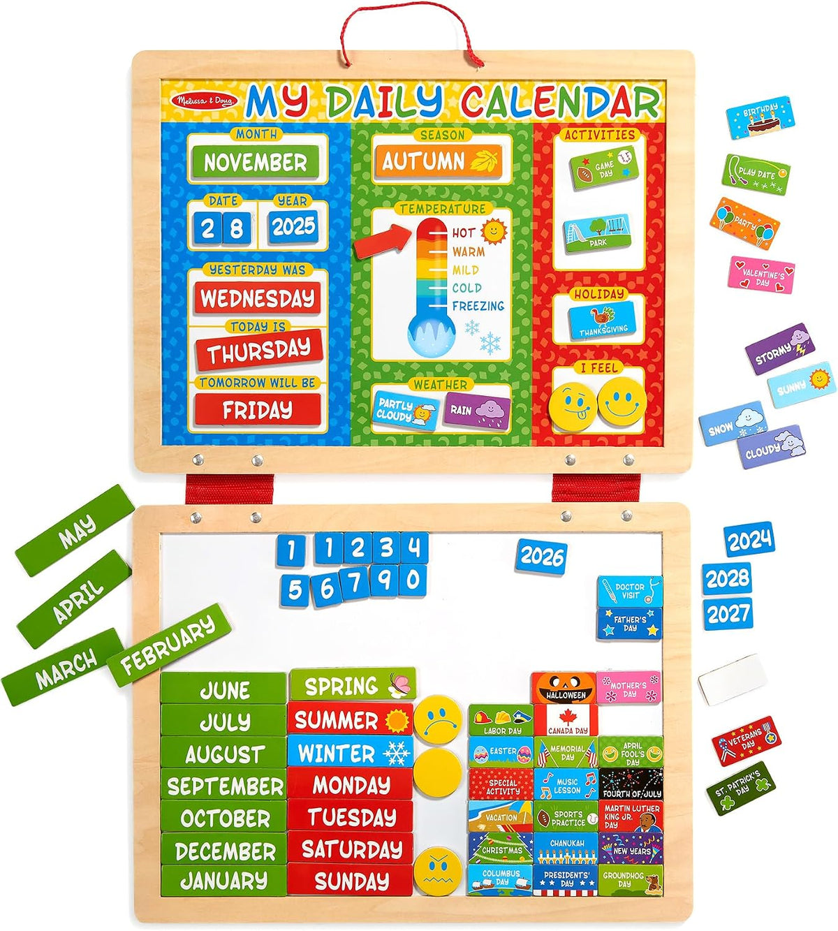 Fun Daily Magnetic Calendar for Kids