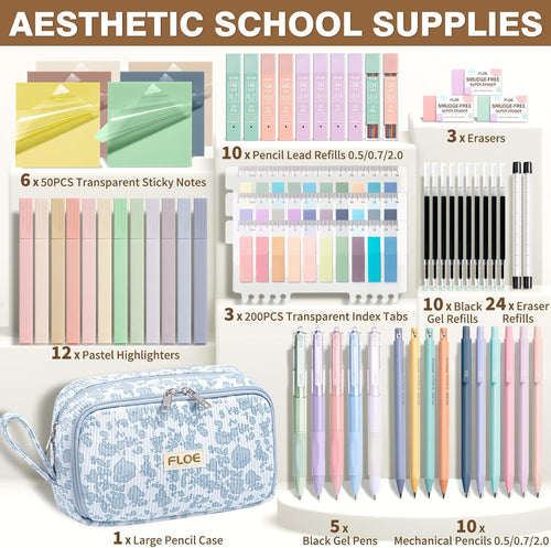 Aesthetic School Supplies Kit